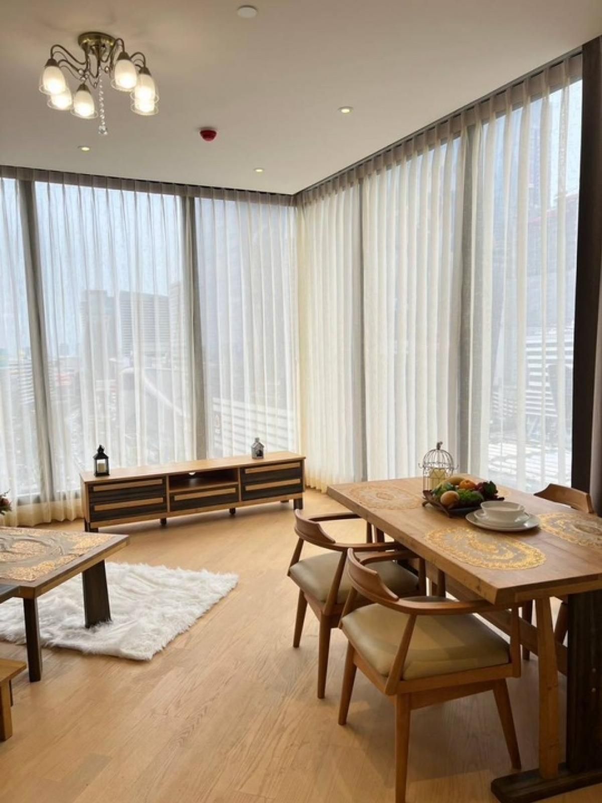 For RentCondoRama9, Petchburi, RCA : ⭐️ Ashton Asoke - Rama 9⭐️ 2 bedrooms, 2 bathrooms, beautiful decoration Complete furniture