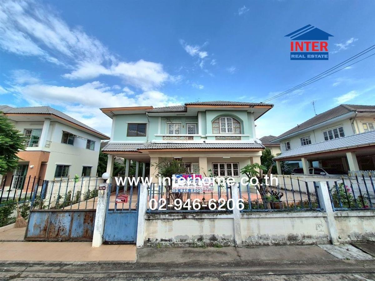 For SaleHouseNonthaburi, Bang Yai, Bangbuathong : 2 storey detached house, 75.7 sq.w., Park Village, Bang Bua Thong, Soi Lampho, Kanchanaphisek Road Public Command Road-Ban Lampho Bang Bua Thong Nonthaburi