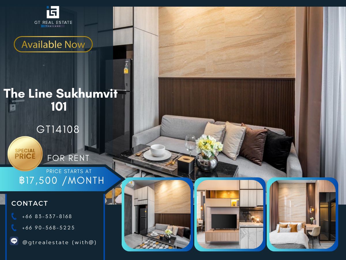 ให้เช่าคอนโดอ่อนนุช อุดมสุข : คอนโด The Line Sukhumvit 101 เดินทางสะดวก ใกล้รถไฟฟ้าบีทีเอส มีรถรับส่ง ห้องแต่งสวย เฟอร์นิเจอร์ครบ พร้อมอยู่ทันที