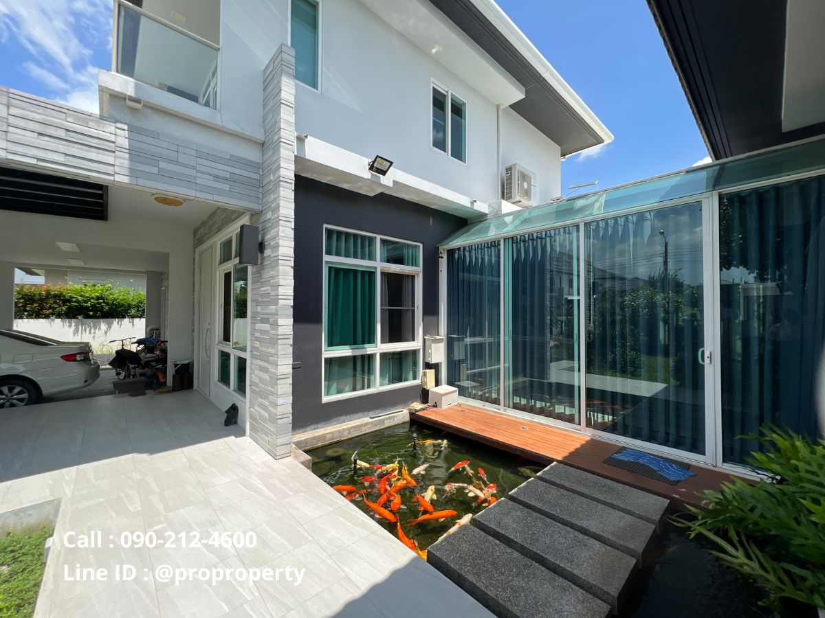 ให้เช่าบ้านเอกชัย บางบอน : บ้านเดี่ยวหลังใหญ่ เนื้อที่เยอะ มัณฑนา วงแหวน-บางบอน (Mantana Wongwaen-Bangbon) บนถนนบางบอน 4 สภาพใหม่ บิวท์อินเกรดพรีเมี่ยมทั้งหลัง พร้อมอยู่