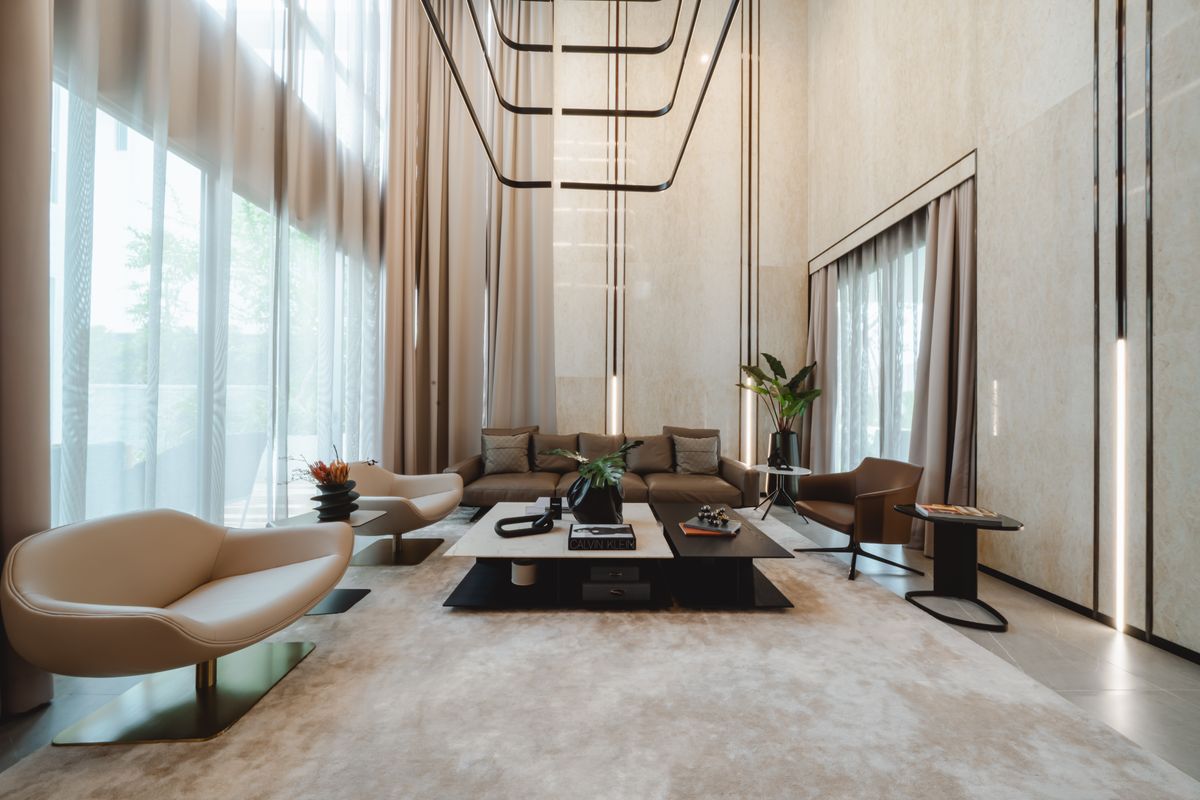 For SaleHousePattanakan, Srinakarin : 🔥Luxury single-family home project🔥Nirvana Collection, Krungthep Kreetha, 3 floors, high privacy, ready to move in, supporting a high-end lifestyle