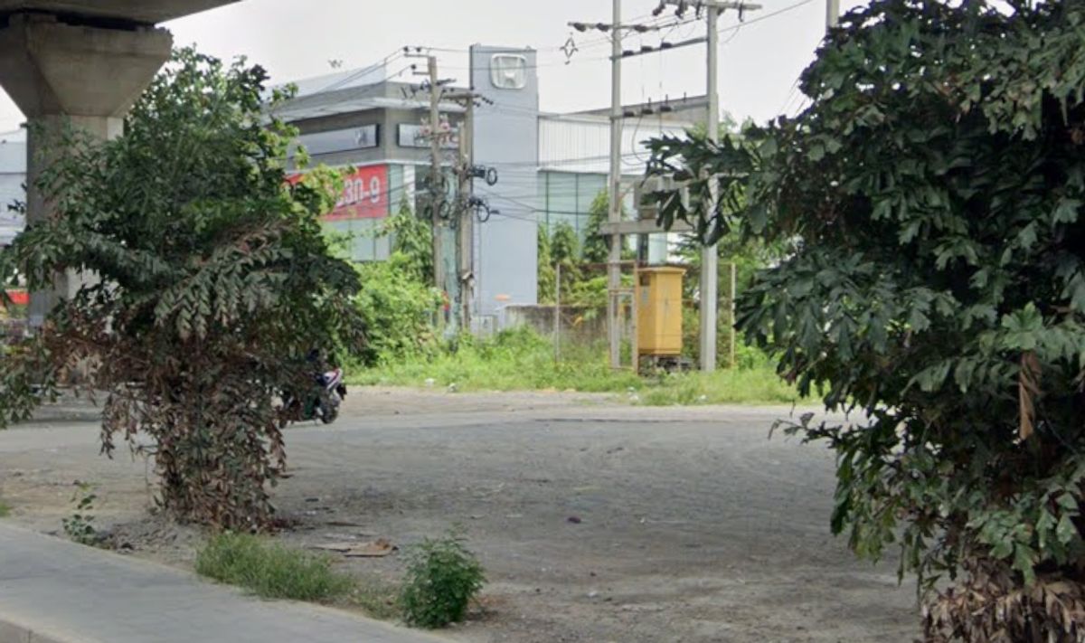 For SaleLandRama9, Petchburi, RCA : Urgent sale, the cheapest land on Rama 9, able to build an 8-storey condo, area of ​​3 rai, near the BTS.