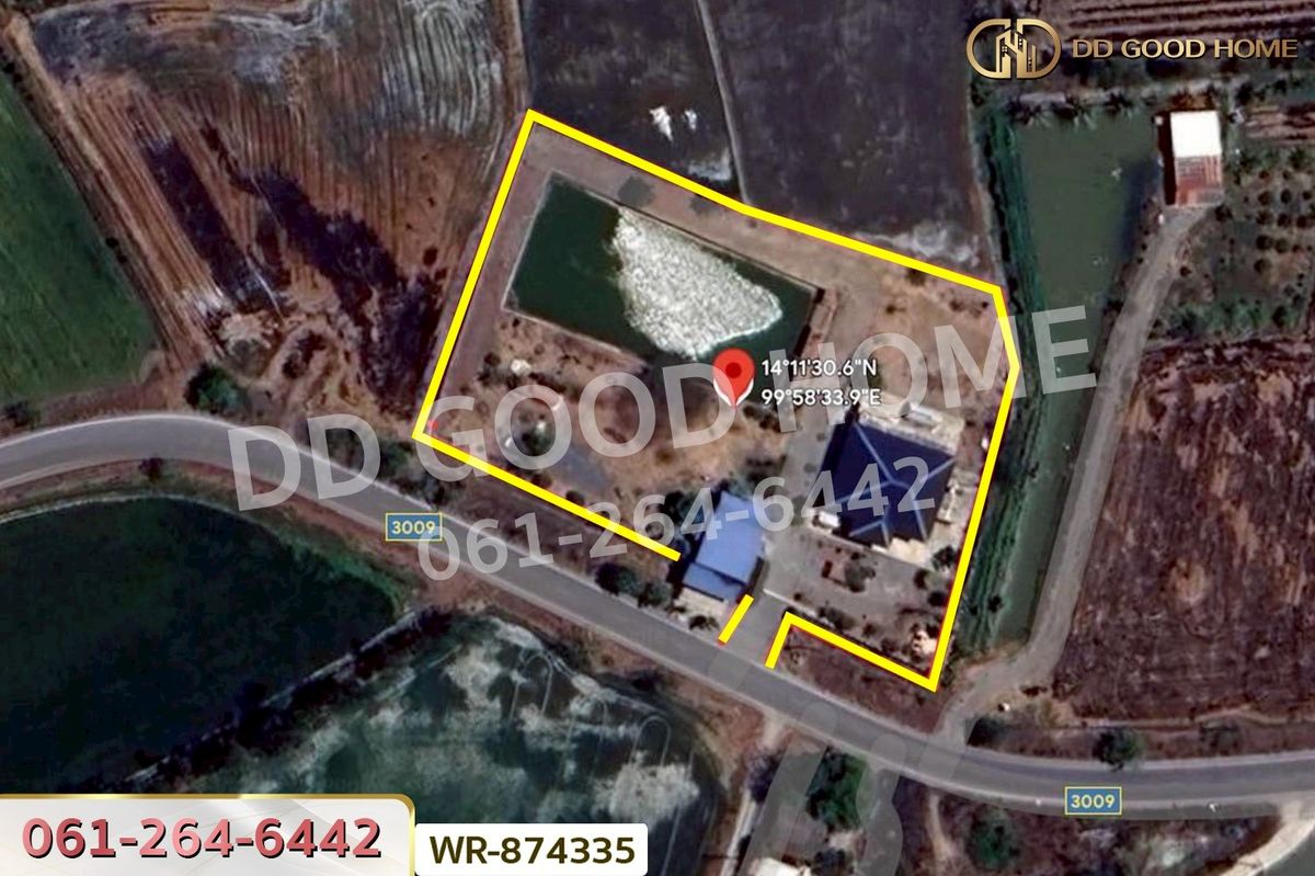 ขายที่ดินสุพรรณบุรี : WR-874335 ที่ดินพร้อมบ้านเดี่ยว สองพี่น้อง 4 ไร่ 40.9 ตร.ว. สุพรรณบุรี ใกล้ที่ว่าการอำเภอสองพี่น้อง