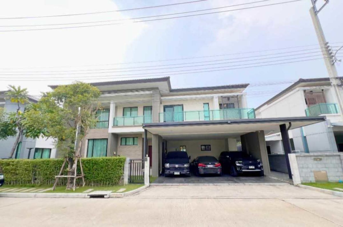 For RentHouseRama5, Ratchapruek, Bangkruai : single house with 5bedroom drive 10mins to Ruamrudee International School