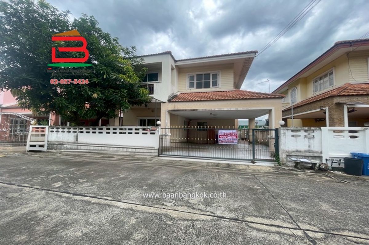 For SaleHousePathum Thani,Rangsit, Thammasat : Detached house, Thong Sathit Village 8-Hathairat, area 50 sq.w., Hathairat Road, Lat Sawai Subdistrict, Lam Luk Ka District, Pathum Thani Province