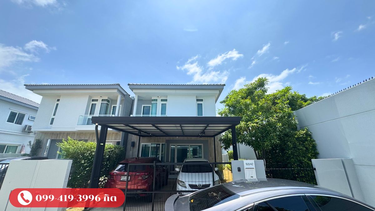 For RentPattanakan, Srinakarin : Rent a new twin house with furniture And electrical appliances ready to stay in the INIZIO Srinakarin project