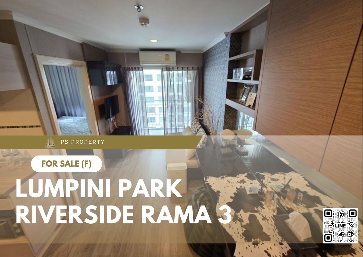For SaleCondoRama3 (Riverside),Satupadit : Urgent sale ✨ Lumpini Park Riverside Rama 3 ✨ Convenient transportation, near BTS Chong Nonsi, complete with furniture and electrical appliances