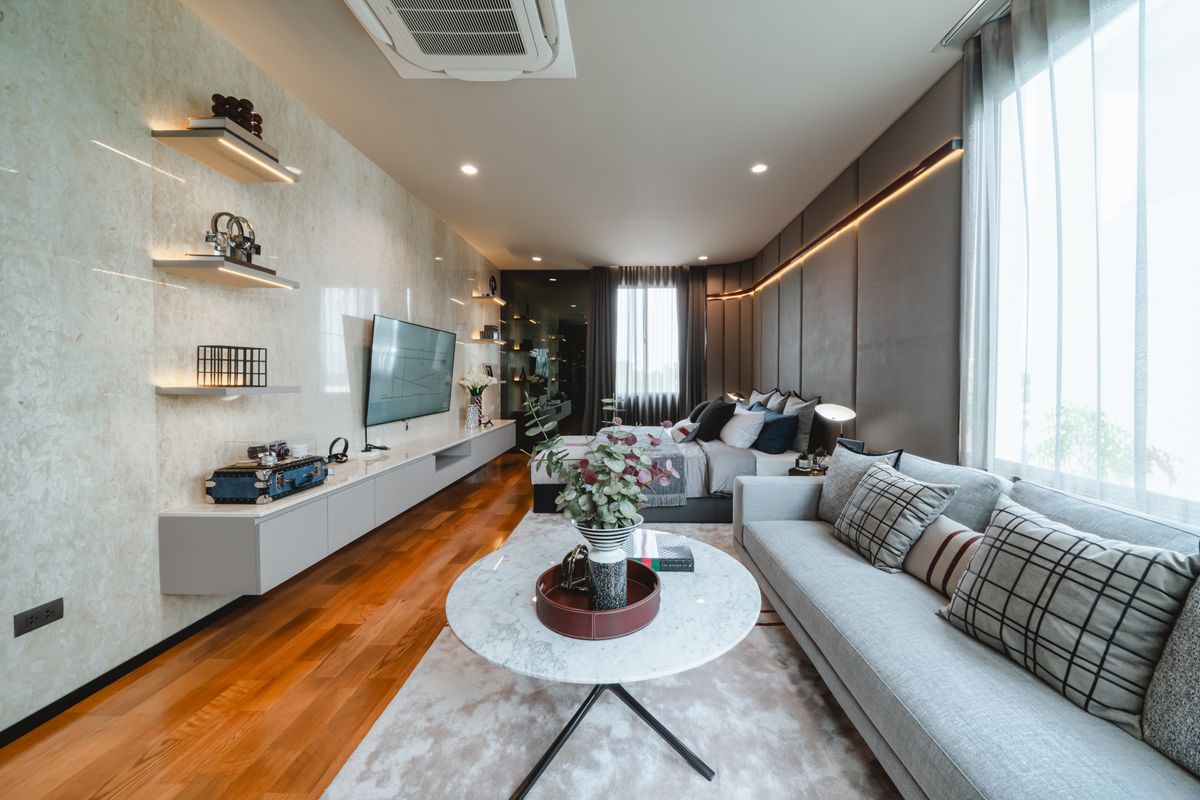 For SaleHousePattanakan, Srinakarin : 🔥Luxury single-family home project🔥Nirvana Collection, Krungthep Kreetha, 3 floors, high privacy, ready to move in, supporting a high-end lifestyle