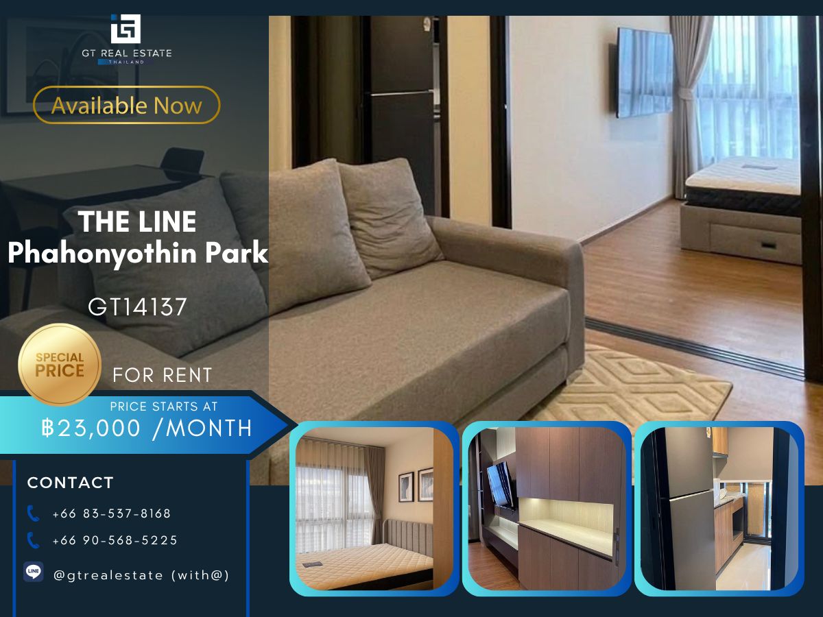 For RentCondoLadprao, Central Ladprao : The Line Phahonyothin Park condo is convenient to travel near the BTS train. There is a beautiful room shuttle. Ready to stay immediately