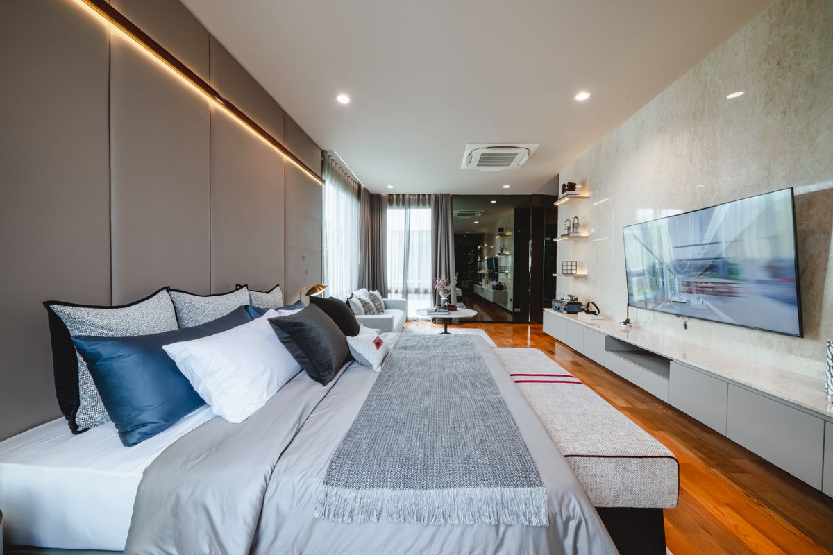 For SaleHousePattanakan, Srinakarin : 🔥Luxury single-family home project🔥Nirvana Collection, Krungthep Kreetha, 3 floors, high privacy, ready to move in, supporting a high-end lifestyle