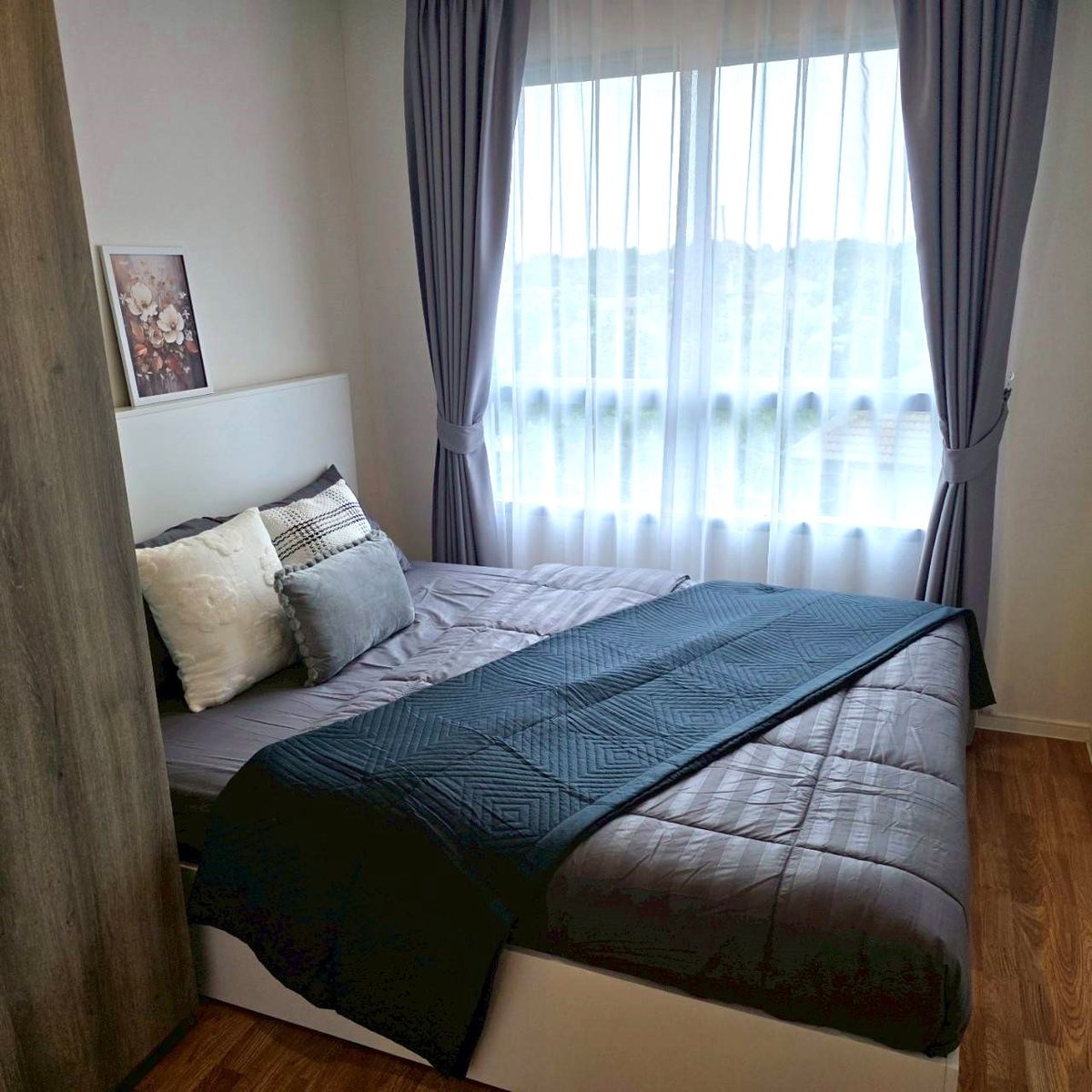 For SaleCondoRattanathibet, Sanambinna : Lumphini Ville Condo for sale, Phra Nang Klao-Rivervi, near MRT, Sai Ma, near Central Rattanathibet, beautiful room, good furniture, ready to be 1 bedroom, 26 sq.mons, convenient transportation, Rattanathibet, Phra Nang Klao Bridge, Pak Kred,