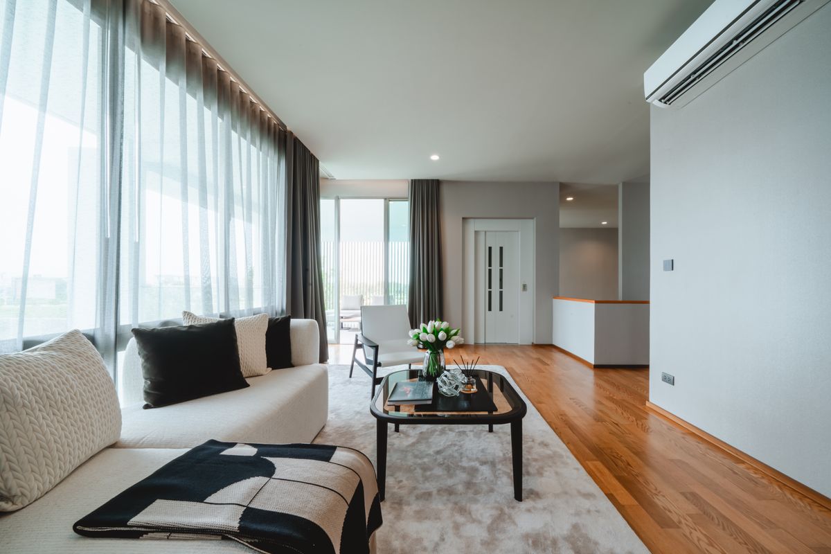 For SaleHousePattanakan, Srinakarin : 🔥Luxury single-family home project🔥Nirvana Collection, Krungthep Kreetha, 3 floors, high privacy, ready to move in, supporting a high-end lifestyle
