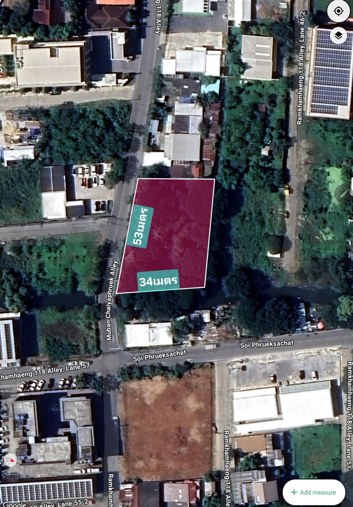 For SaleLandMin Buri, Romklao : Land for sale in the area of 437 sq.w. Soi Ramkhamhaeng 118, Ramkhamhaeng Road, Saphan Sung Subdistrict, Saphan Sung District, Bangkok. Very good location. Very cheap price.