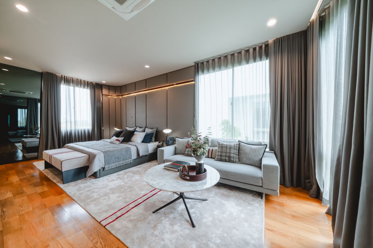 For SaleHousePattanakan, Srinakarin : 🔥Luxury single-family home project🔥Nirvana Collection, Krungthep Kreetha, 3 floors, high privacy, ready to move in, supporting a high-end lifestyle