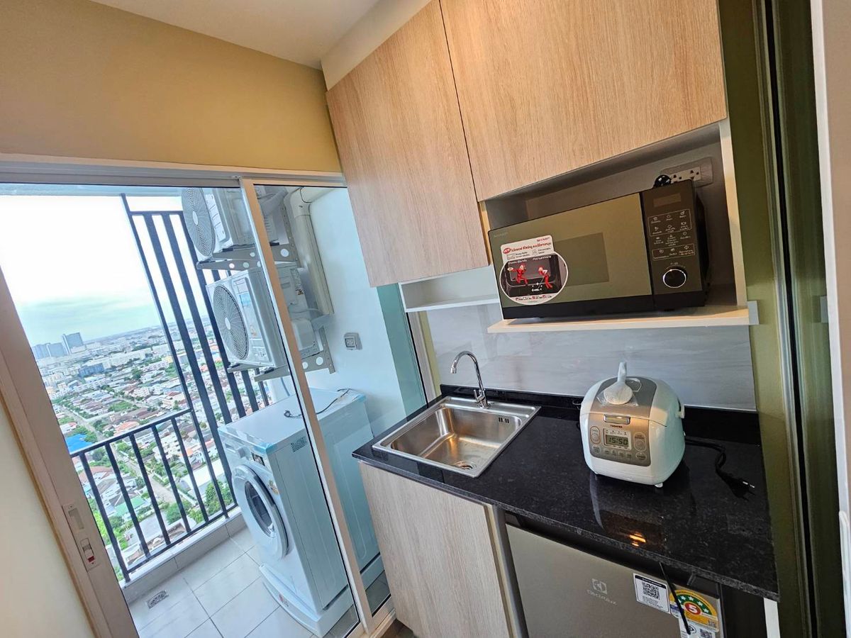 For RentCondoBangna, Bearing, Lasalle : Beautiful room, just finished, 1 bedroom rental, 1 bathroom, Regent Home Bangna