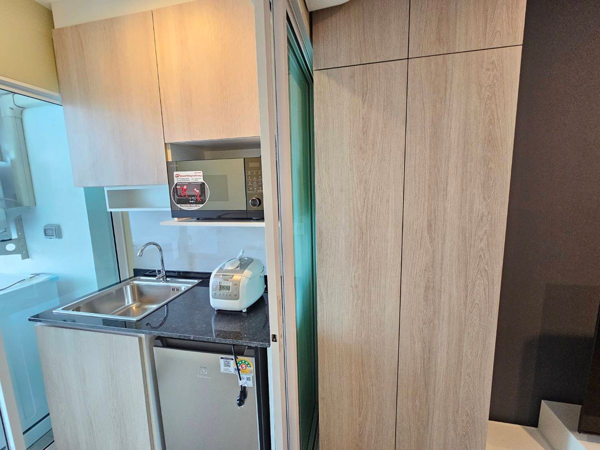 For RentCondoBangna, Bearing, Lasalle : Beautiful room, just finished, 1 bedroom rental, 1 bathroom, Regent Home Bangna