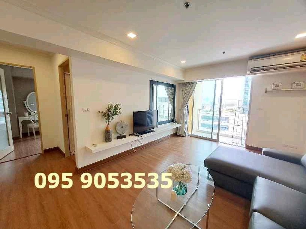 ให้เช่าคอนโดพระราม 9 เพชรบุรีตัดใหม่ RCA : For rent My resort 2 bed 1 bathroom 67 sqm close to MRT petchburi ,close to swu prasarnmit university