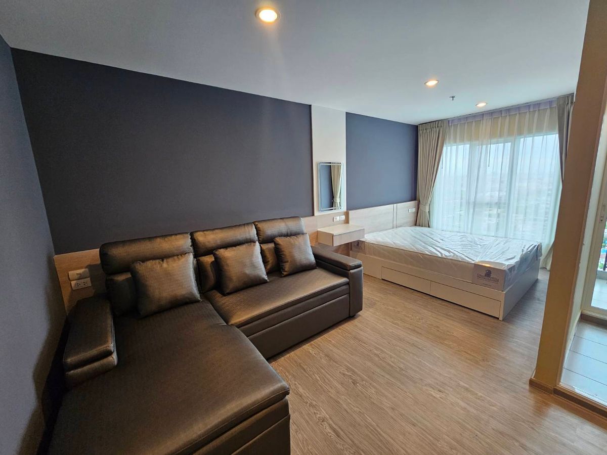 For RentCondoBangna, Bearing, Lasalle : Beautiful room, just finished, 1 bedroom rental, 1 bathroom, Regent Home Bangna