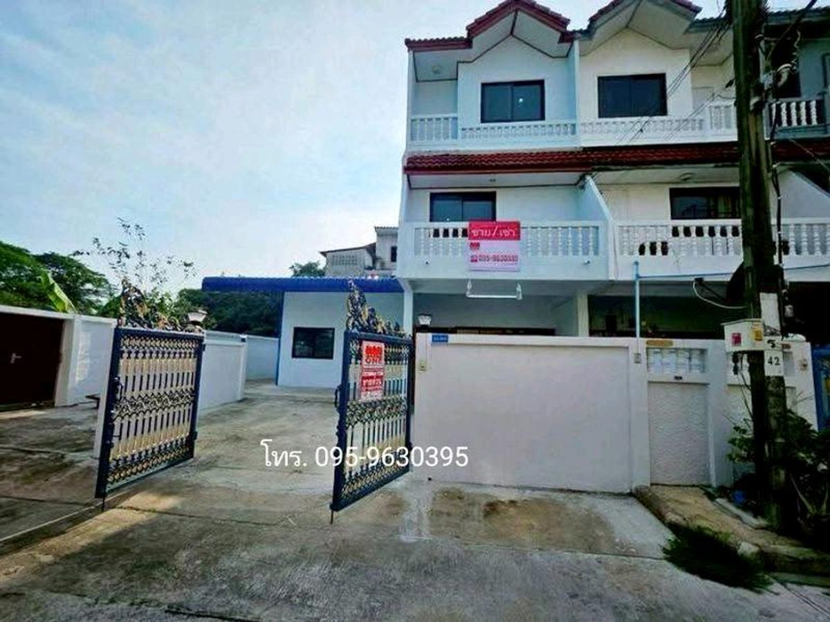 TownhomeRama 2, Bang Khun Thian : Sell/rent 3-story townhouse (corner) 42.8 Sq. Sinthawee Grand Village-Tha Kham