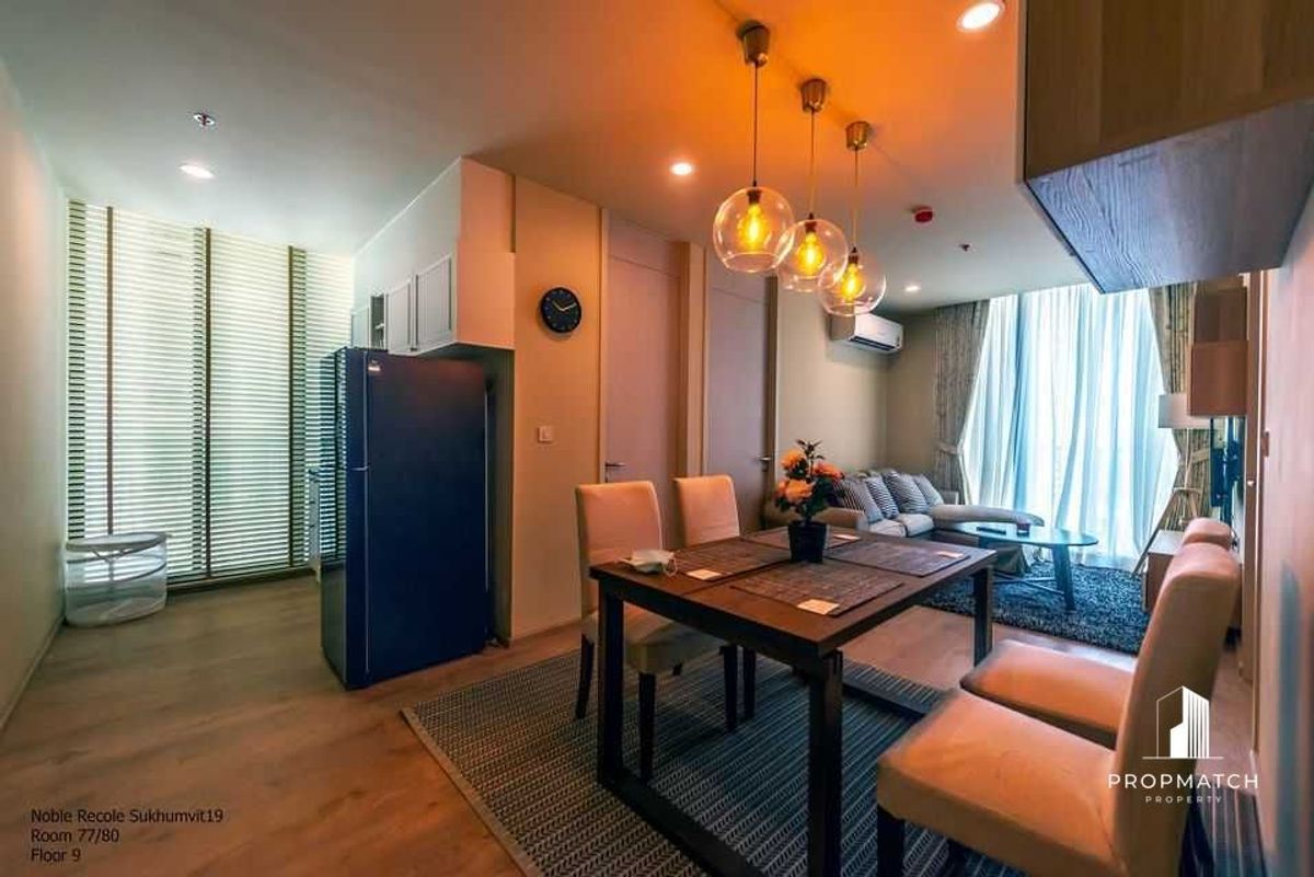 For RentCondoSukhumvit, Asoke, Thonglor : ✨flash deal ✨NOBLE SUKHUMVIT 19 (2BED 2BAT Only 50,000 baht per month Tel.0981315848 @PropMatch