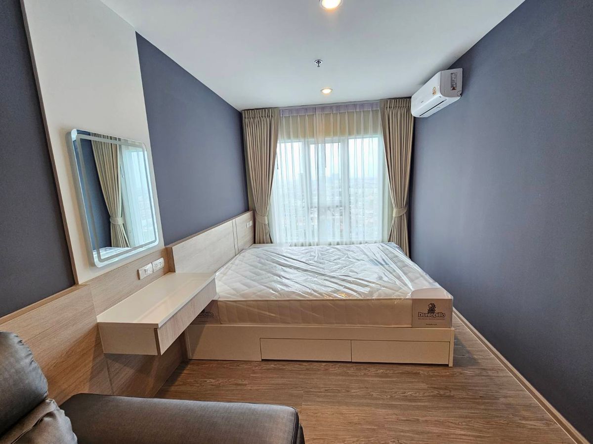 For RentCondoBangna, Bearing, Lasalle : Beautiful room, just finished, 1 bedroom rental, 1 bathroom, Regent Home Bangna