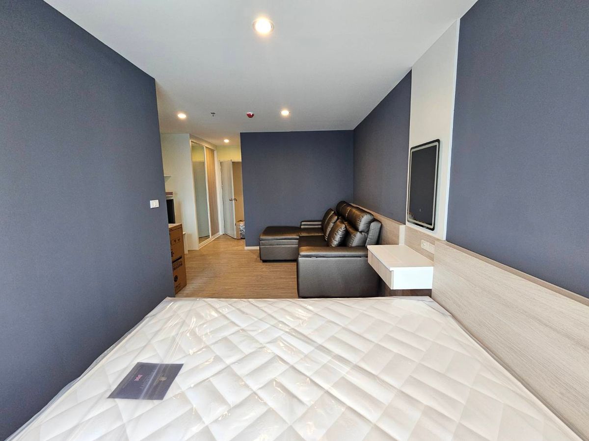 For RentCondoBangna, Bearing, Lasalle : Beautiful room, just finished, 1 bedroom rental, 1 bathroom, Regent Home Bangna