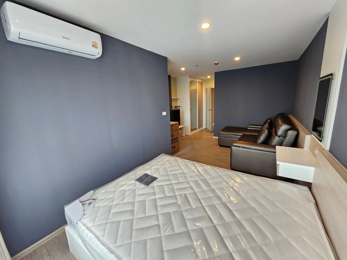 For RentCondoBangna, Bearing, Lasalle : Beautiful room, just finished, 1 bedroom rental, 1 bathroom, Regent Home Bangna