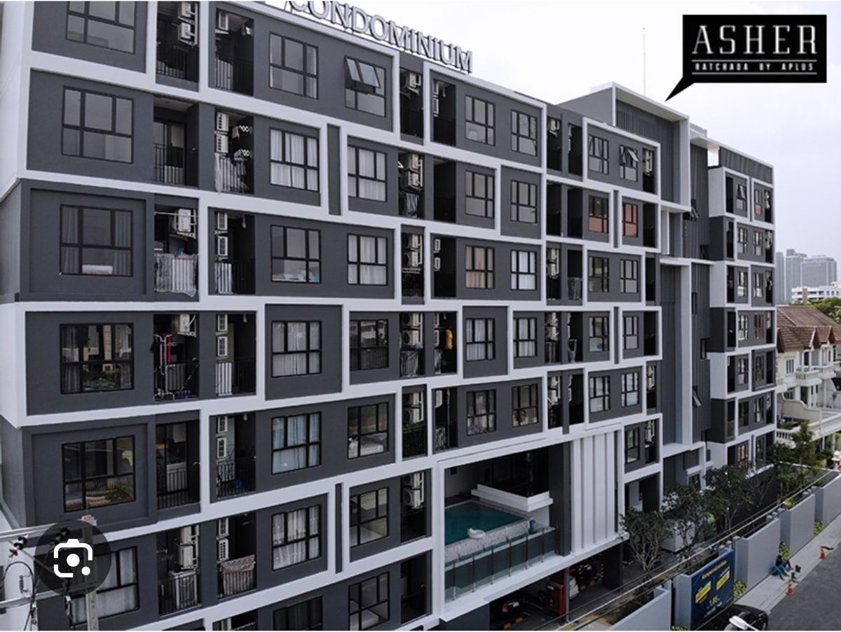 For SaleCondoRatchadapisek, Huaikwang, Suttisan : (Chao Chong for sale by yourself) Sell Ashcher, Ratchada, 2nd floor, Build-in room.
