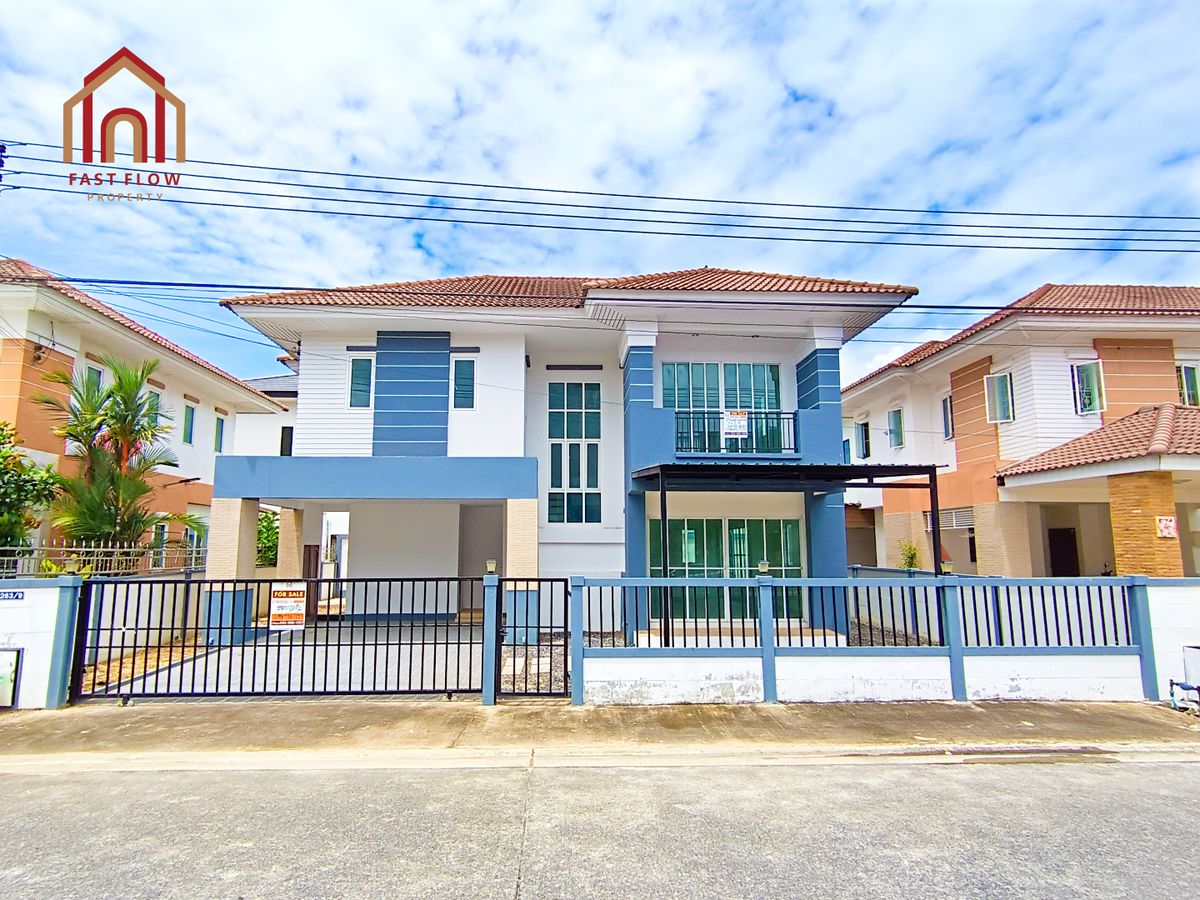 For SaleHousePathum Thani,Rangsit, Thammasat : Single house for sale, Phumisiri Rangsit, Khlong 7, cheapest in the project, Khlong Luang, Pathum Thani, house at the beginning of the alley, newly decorated SU