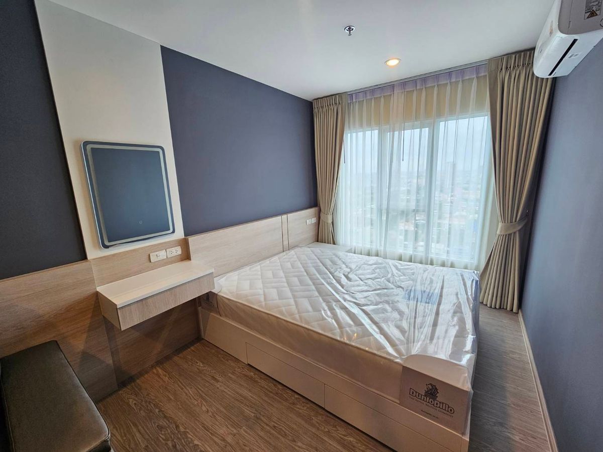 For RentCondoBangna, Bearing, Lasalle : Beautiful room, just finished, 1 bedroom rental, 1 bathroom, Regent Home Bangna