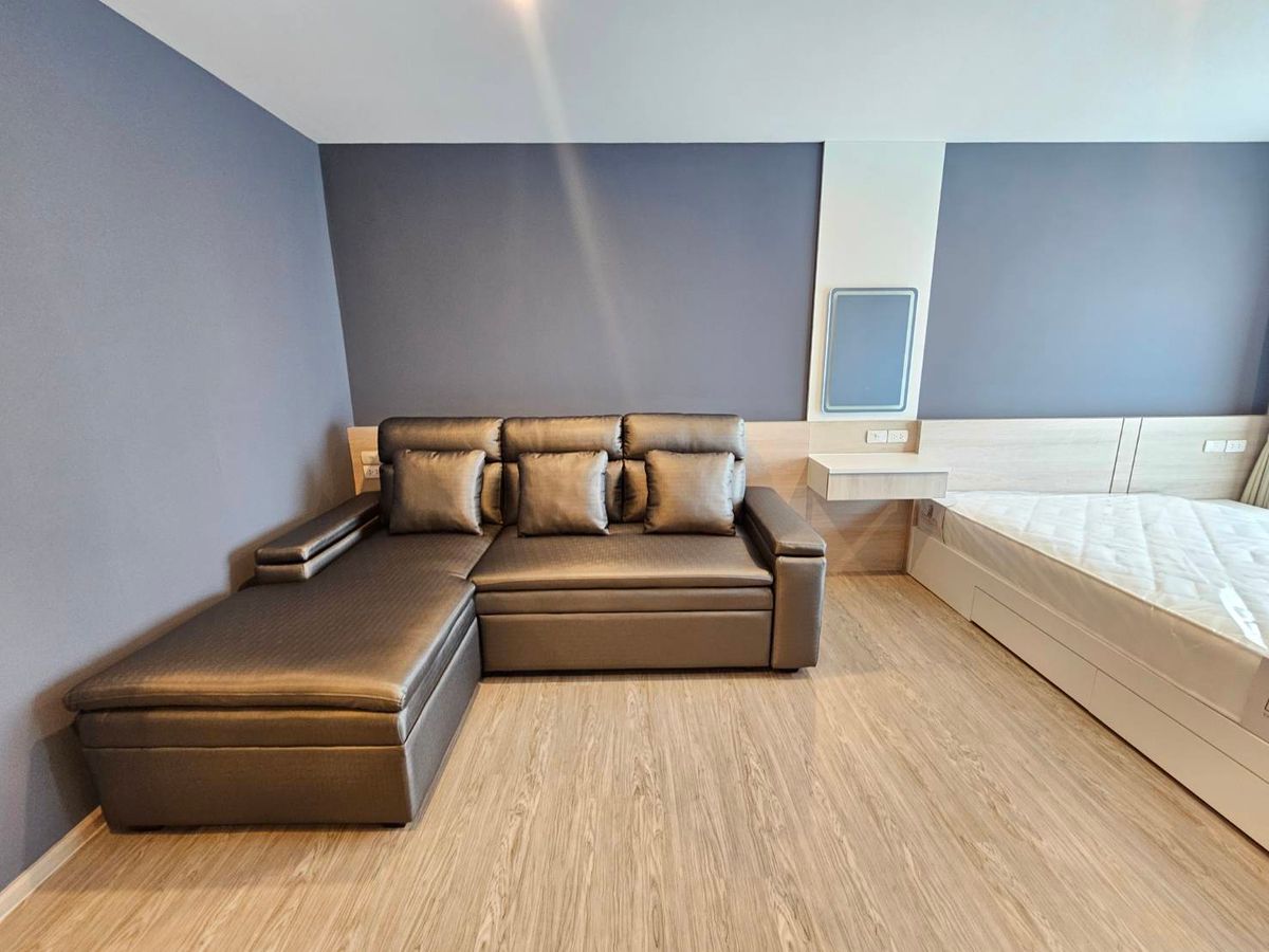 For RentCondoBangna, Bearing, Lasalle : Beautiful room, just finished, 1 bedroom rental, 1 bathroom, Regent Home Bangna