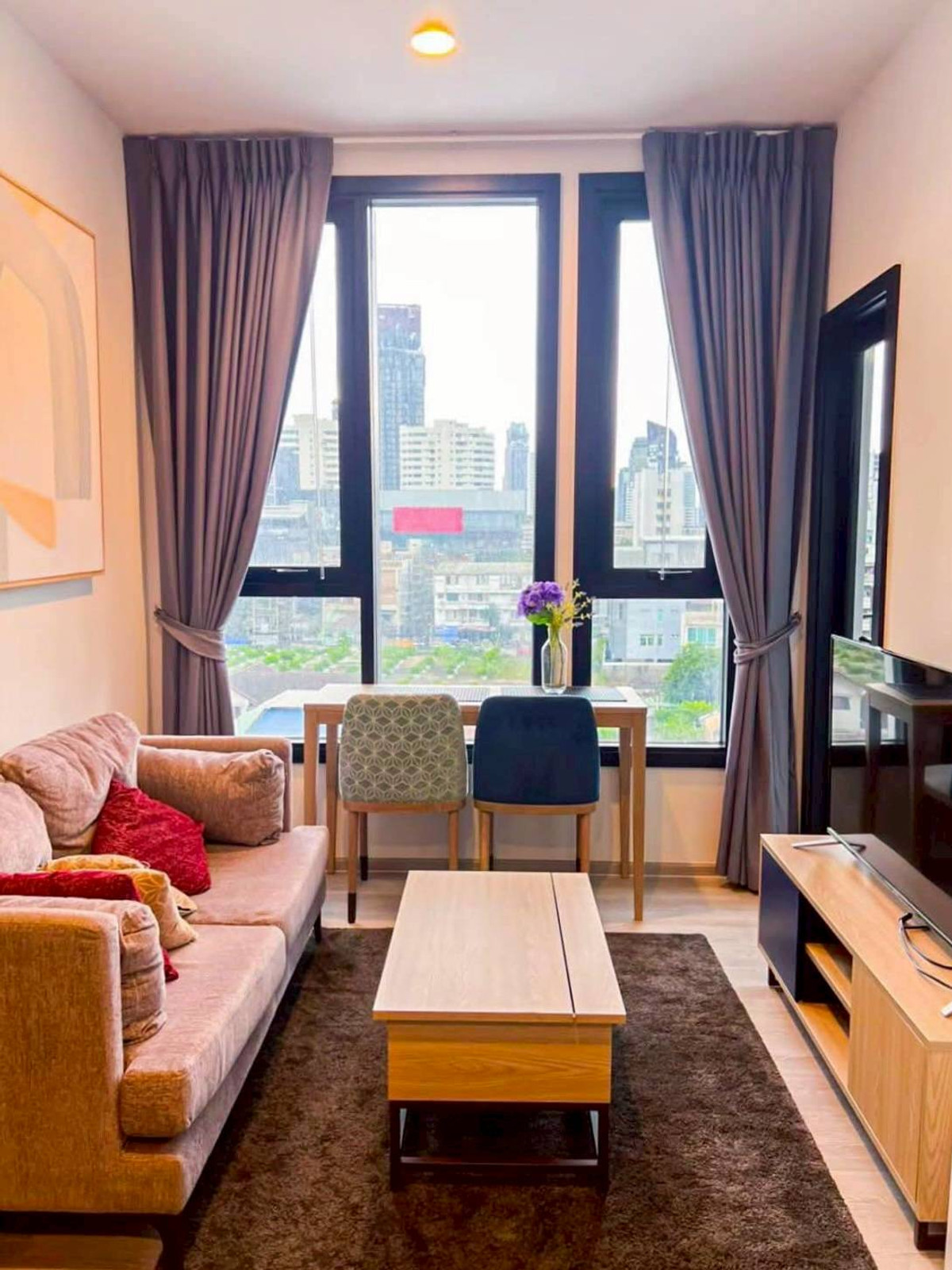 For RentCondoSukhumvit, Asoke, Thonglor : ✨ GT16030 | Condo XT Ekkamai, convenient travel, close to BTS, beautifully decorated room, fully furnished, ready to move in, urgent, special price for this month only!!