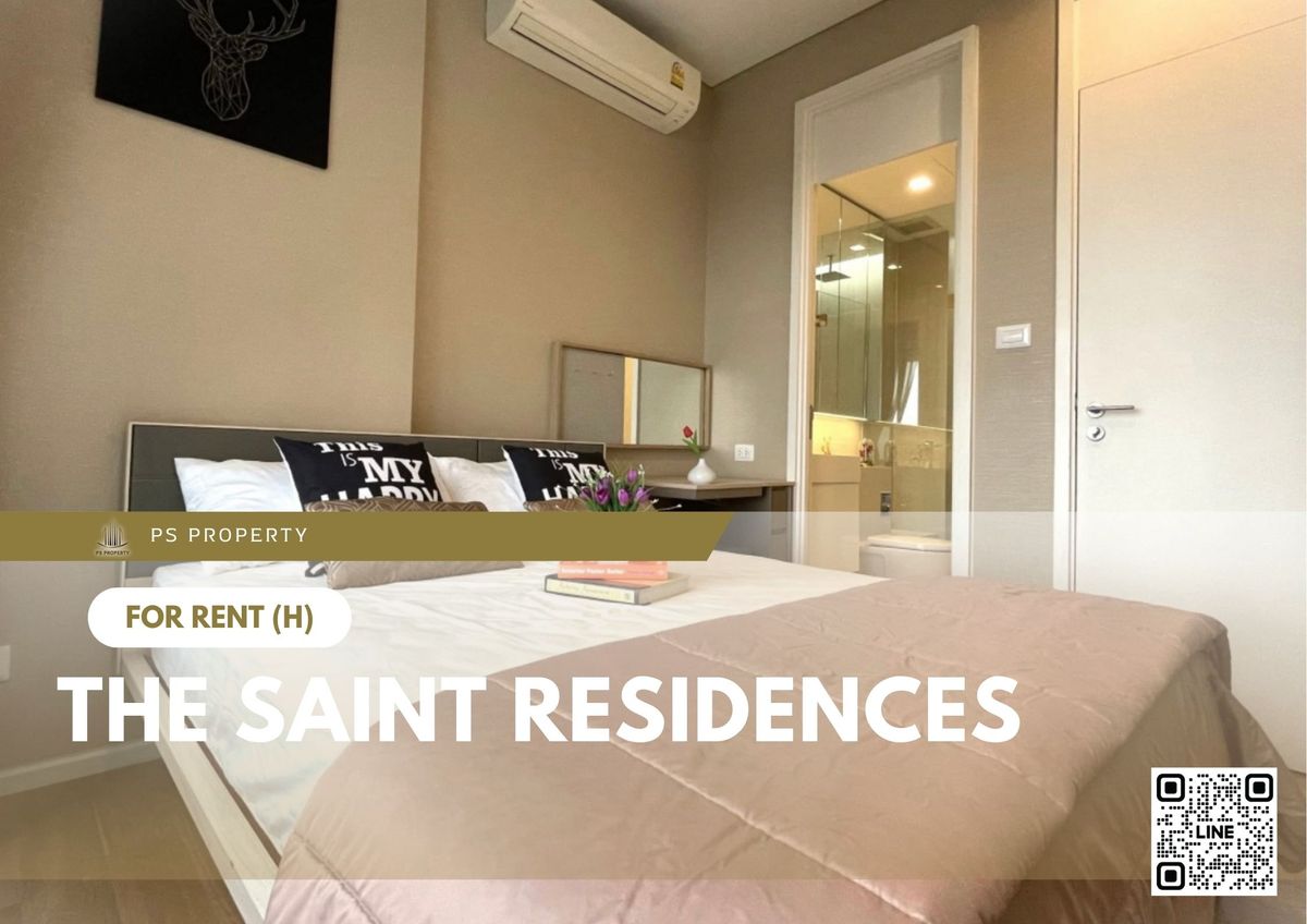 For RentCondoLadprao, Central Ladprao : For rent ✨ The Saint Residences ✨ Fully furnished and equipped with appliances, near BTS