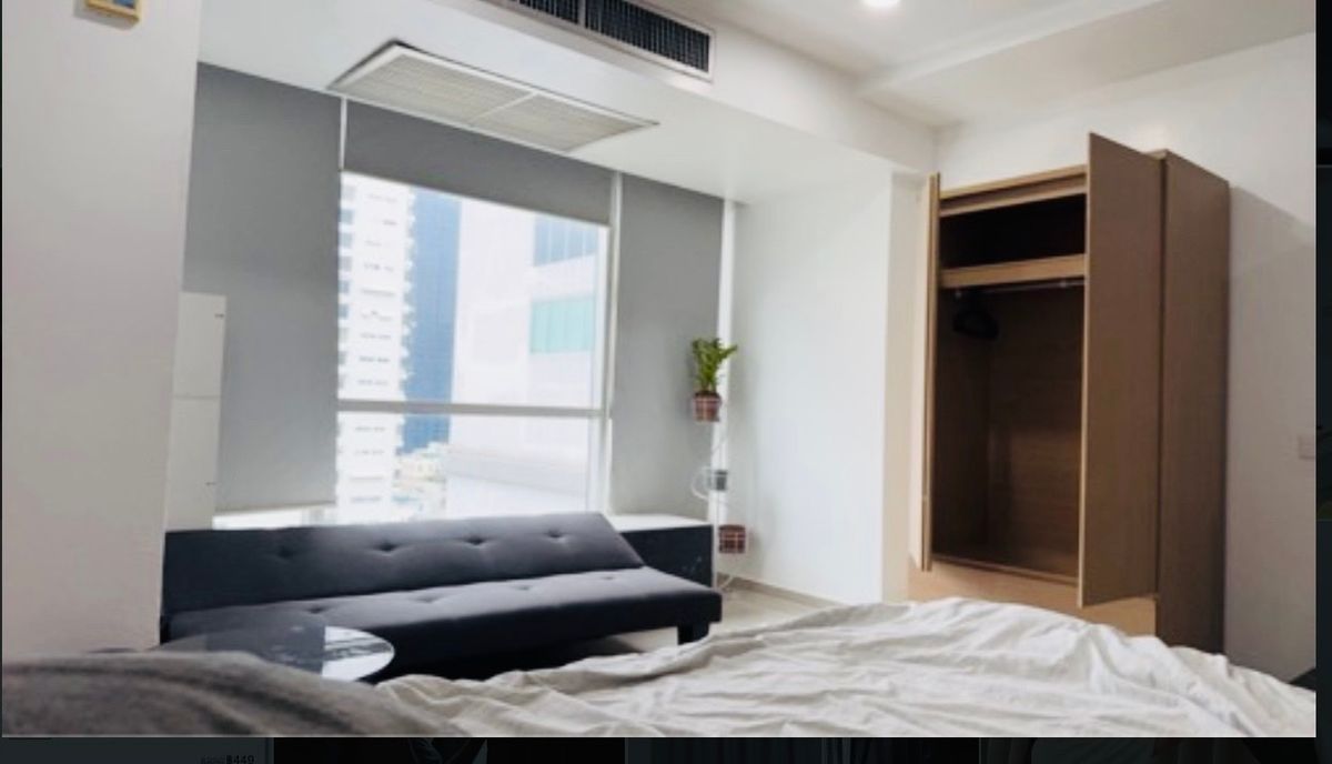 ให้เช่าคอนโดนานา : BTS/MRT Asoke,  BTS Nana 300 m. Condo for rent, Fully Furnished, 36sqm., Floor 10th คอนโดใกล้รถไฟฟ้า 