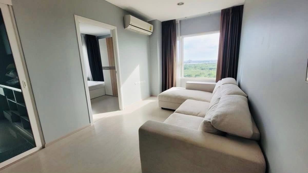 For RentCondoSamut Prakan,Samrong : 🌟 Rent Aspire Erawan Tower B | River view room 48 sq.m. | 2 bedrooms, 1 bathroom 
 💸 Rental 16,500 baht/month 📅 Ready to move in