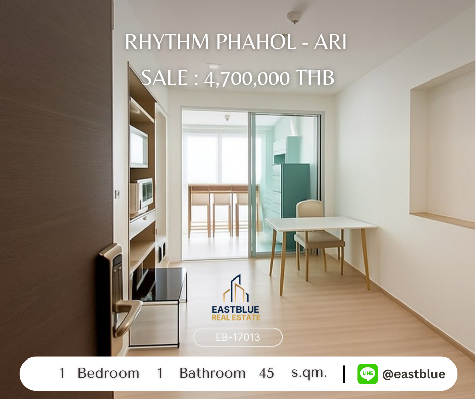 ขายคอนโดสะพานควาย จตุจักร : ## ขายคอนโดสุดหรู Rhythm Phahol - Ari ใกล้ BTS อารีย์ พร้อมราคาเบาๆ เริ่มต้นที่ 4.7 ล้านบาท!