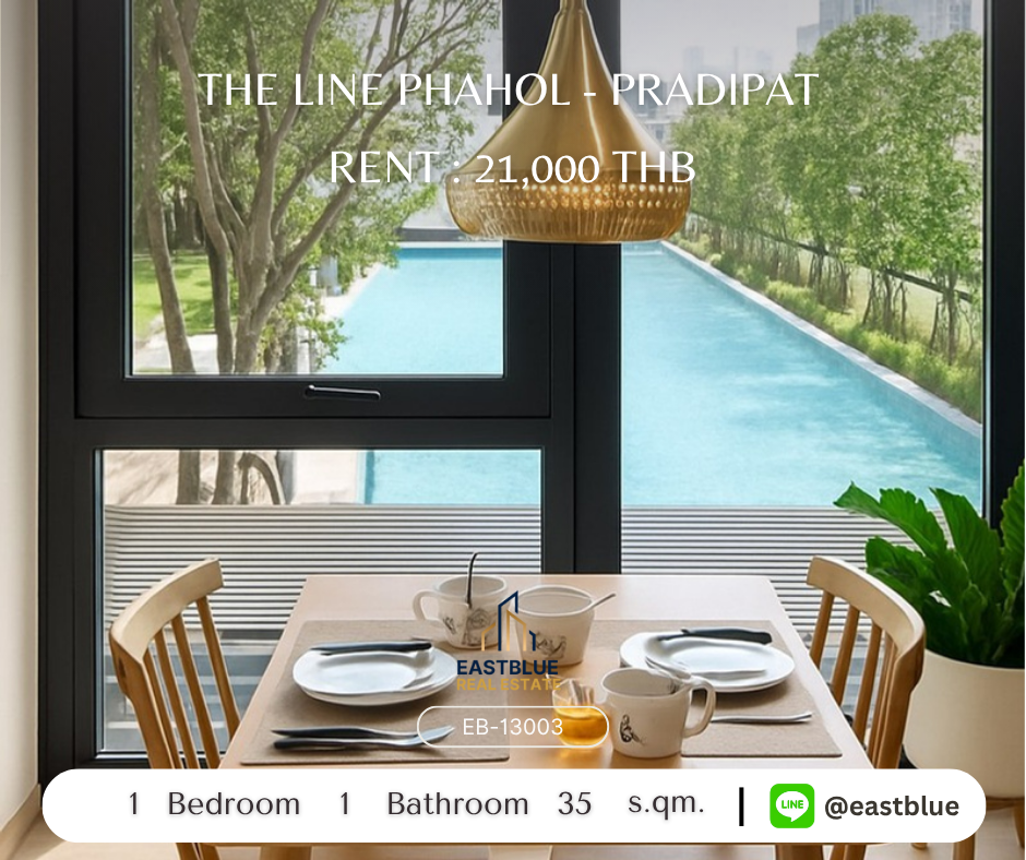 ให้เช่าคอนโดสะพานควาย จตุจักร : เช่าคอนโด THE LINE Phahol-Pradipat 1 นอน สวย ใจกลางเมือง 
พร้อมเข้าอยู่ ใกล้ BTS สะพานควาย เริ่ม 21,000 บาท/เดือน!