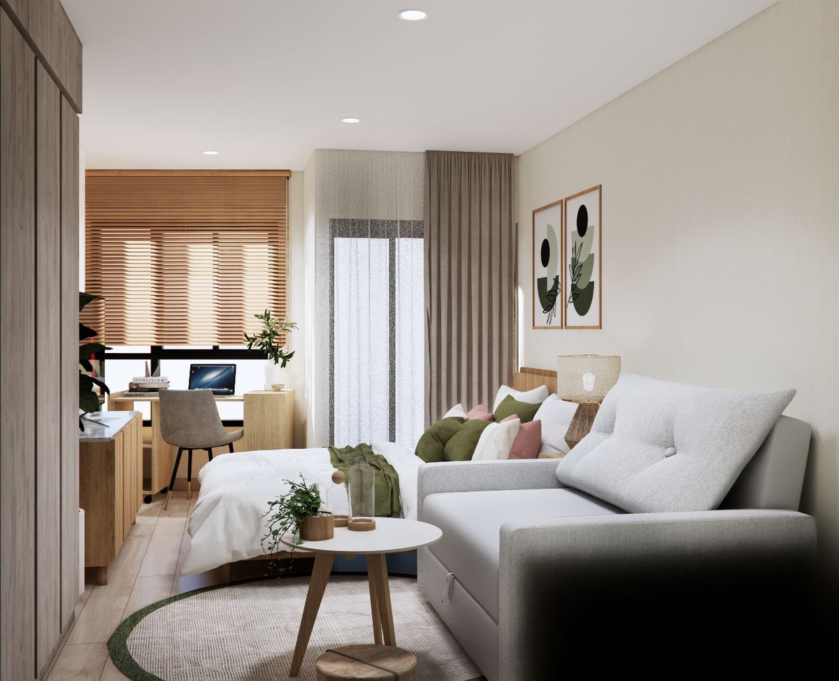 ให้เช่าคอนโดเสรีไทย-นิด้า : 🏢 For Rent: Ideo Ramkamhaeng – Lamsali Station