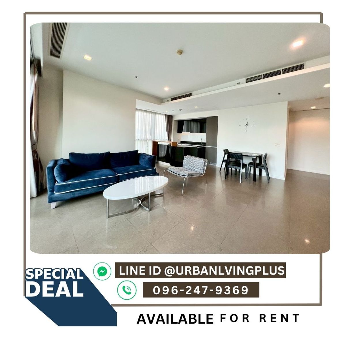 For RentCondoWongwianyai, Charoennakor : ( U20250714100 )  Tel/Line 096-2479369 , FOR RENT The River Condo , 2 bedroom, 2 bathroom , with big balcony , fully furnished, ready to move in