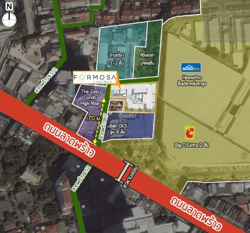 For SaleCondoLadprao, Central Ladprao : Ready to move in !! Condo Near MRT 2 station (phaholyothin-ladprao)