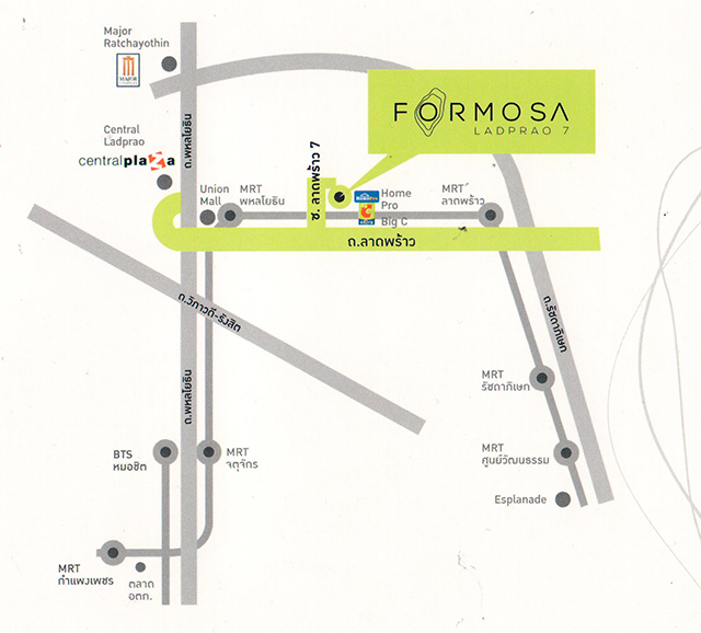 For SaleCondoLadprao, Central Ladprao : Ready to move in !! Condo Near MRT 2 station (phaholyothin-ladprao)