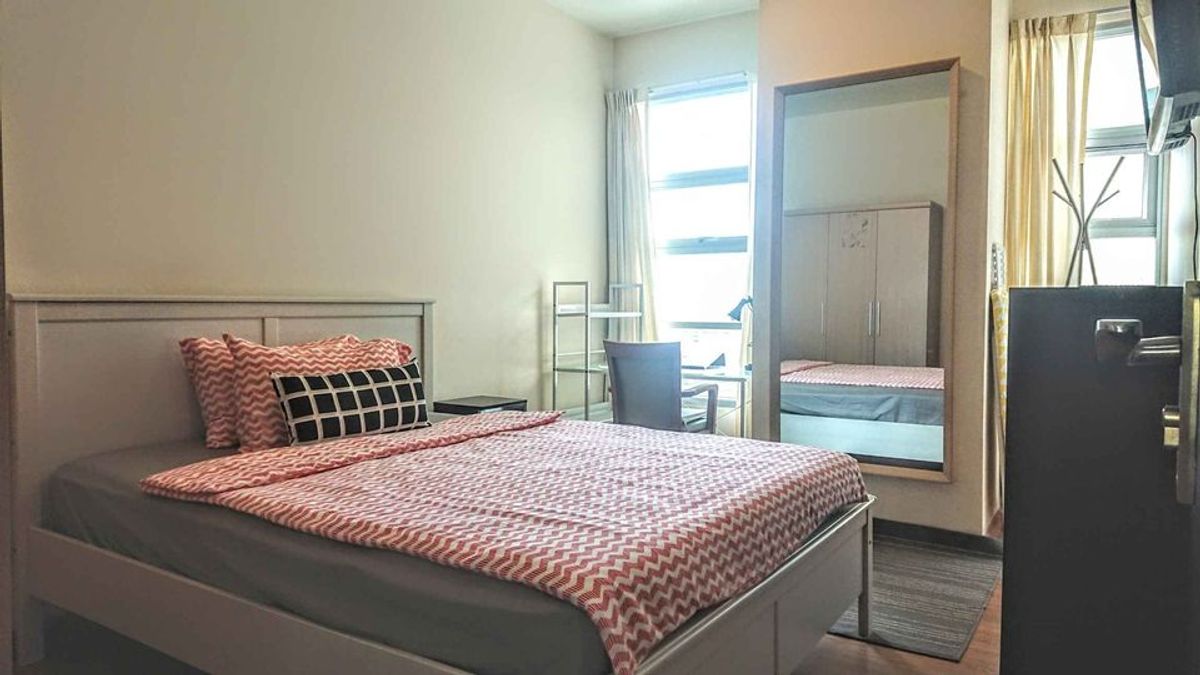 For RentCondoRatchathewi,Phayathai : Baan Klang Krung Siam Pathumwan【𝐑𝐄𝐍𝐓】🔥Modern 2-bedroom room, very spacious, near BTS Ratchathewi🔥  Contact Line ID: @hacondo