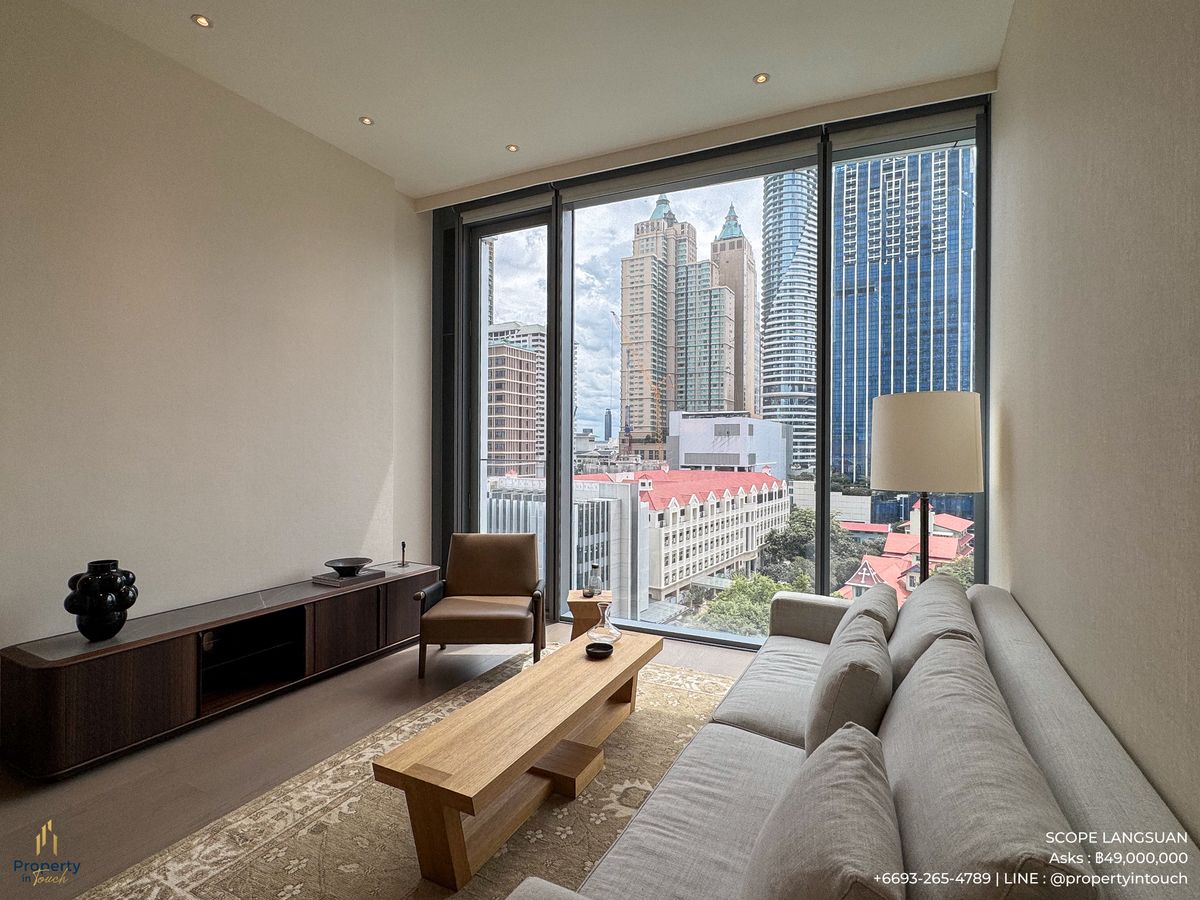 ขายคอนโดวิทยุ ชิดลม หลังสวน : *FOR SALE* SCOPE Langsuan 1 bedroom furnished by Christian Liaigre CALL 093-265-4789