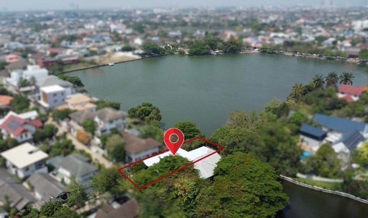 ขายบ้านมีนบุรี-ร่มเกล้า : 🌅 บ้านติดทะเลสาบกลางเมือง! บรรยากาศรีสอร์ทในหมู่บ้านสัมมากร รามคำแหง