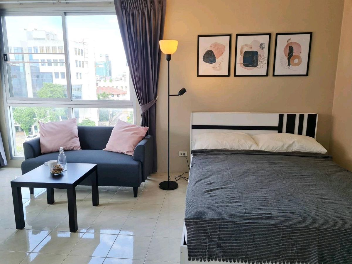 ให้เช่าคอนโดบางนา แบริ่ง ลาซาล : Sunshine Condominium (ซันชายน์) ห้องสวย เดินทางสะดวก ตรงข้ามเซ็นทรัลบางนา