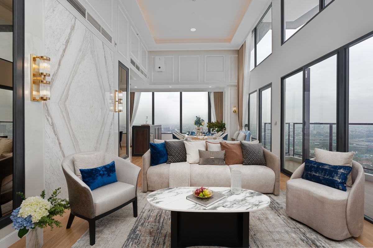 ขายคอนโดพระราม 9 เพชรบุรีตัดใหม่ RCA : ห้อง Penthouse โครงการ Landmark at MRTA Station ติดถนนพระราม 9 ใกล้รถไฟฟ้า