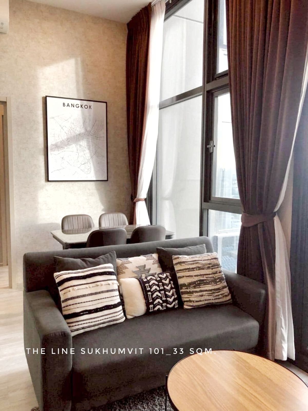 For RentCondoOnnut, Udomsuk : For Rent, High Rise Condo 1 Bedroom at the Line Sukhumvit 101 Near Ture Digital Park and BTS PUNNAWITHI