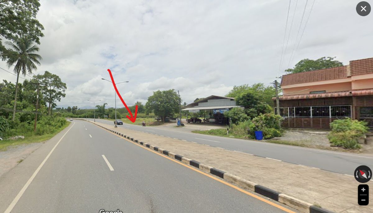 ขายที่ดินนครศรีธรรมราช : ขายที่ดิน /  ให้เช่า   59 ตร.ว.  ติดถนน ทุ่งสง-บางขัน  