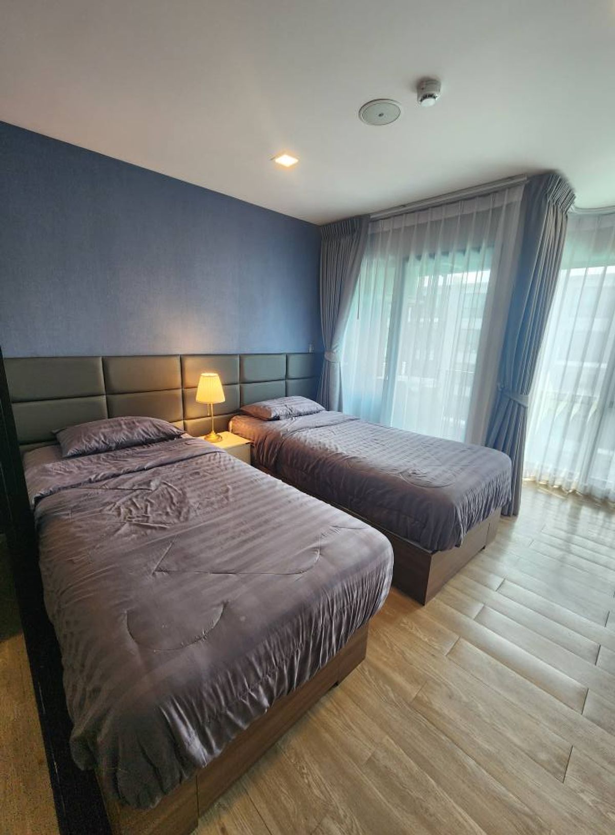 For RentCondoPathum Thani,Rangsit, Thammasat : 🏡 Rent KAVE TOWN SPACE BTOM, 7th Floor ✨ North Balcony Beautiful view in the middle of the pool