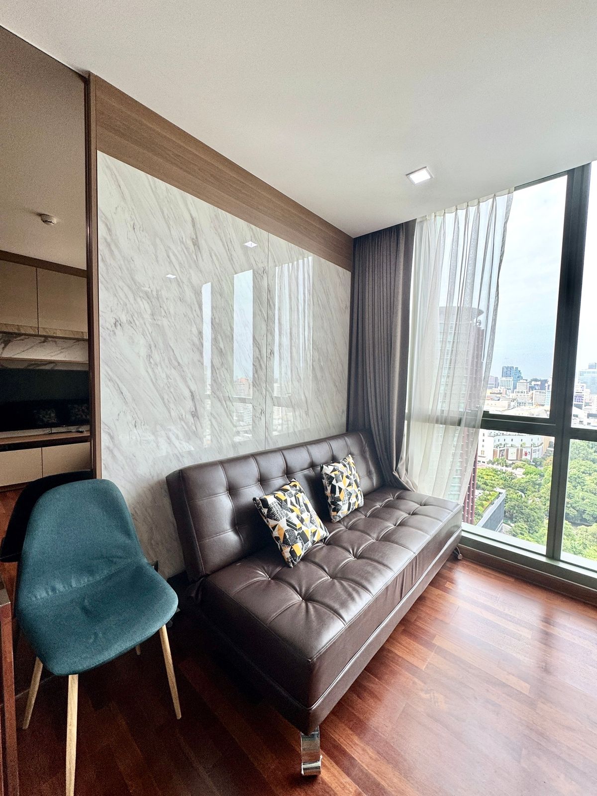 ให้เช่าคอนโดราชเทวี พญาไท : New room! Wish Signature Midtown Siam with Private lift💖 2Bedrooms 1Bathroom - High floor- fully furnished-Ready to move in